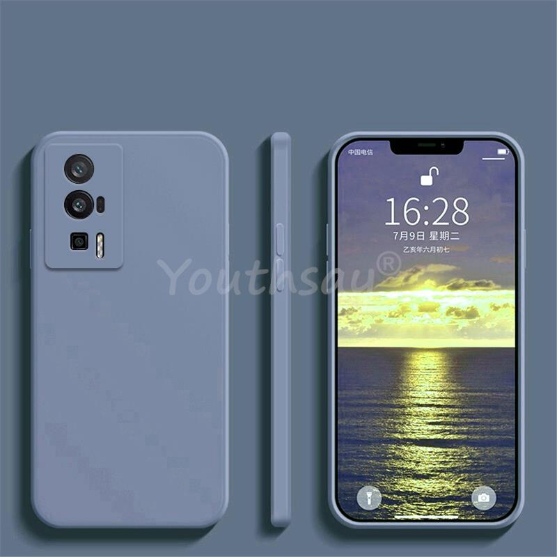 Для Xiaomi POCO F5 F4 Pro Чехол силиконовый жидкий официальный чехол для телефона POCO X5 Pro Чехол TPU Защитный чехол POCO M5 Pro Чехол