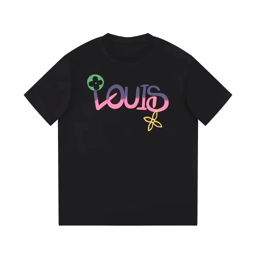 2026 New Printed T-shirt Letter Loose Men's and Women's Top Men's Casual Round Neck Short-sleeved Y2k Short Sleeves Classic Streetwear Trendy