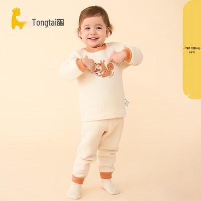 Хлопковый комплект с длинным рукавом и штанами Tongtai Baby