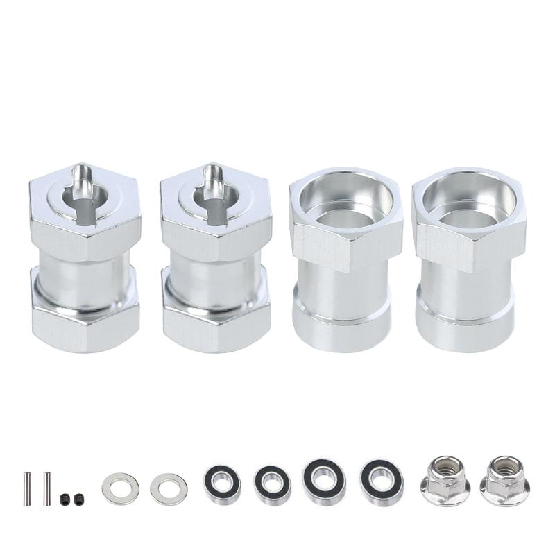 For Tamiya CW-01 CW01 Lunch Box Midnight Pumpkin Monster Beetle WR02 Upgrade Parts Accessories Metal 12mm Wheel Hex Hub Adapter