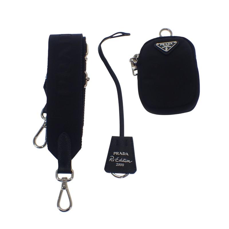 PRADA  1BH046 Shoulder Bag black/NERO Nylon/leather Women