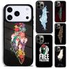 Вышитый чехол-карта Палестины для iPhone 17 16 15 14 13 12 11 Pro Max Plus 17Air Мягкий силиконовый чехол