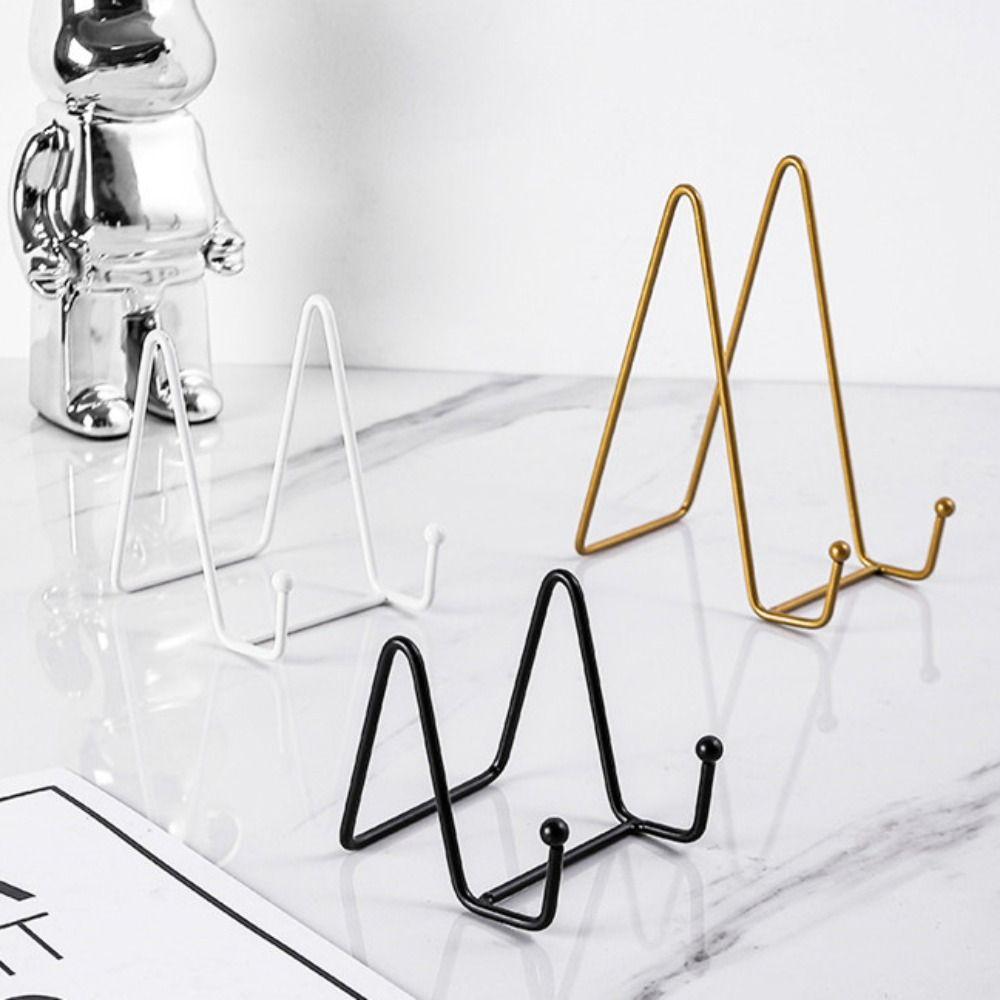 Подставка для блюд Держатель Рамка Железная Подставка для Дисплея Держатель для Фоторамки Проволочный Железный Мольберт Держатель для Тарелок