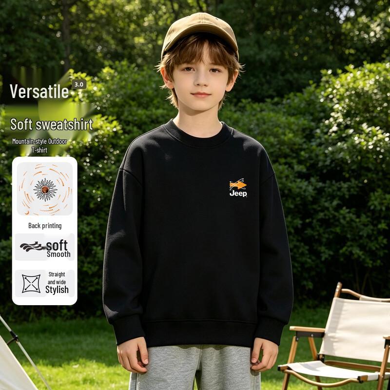 JEEP Kids' Crewneck Long-Sleeve Sweatshirt