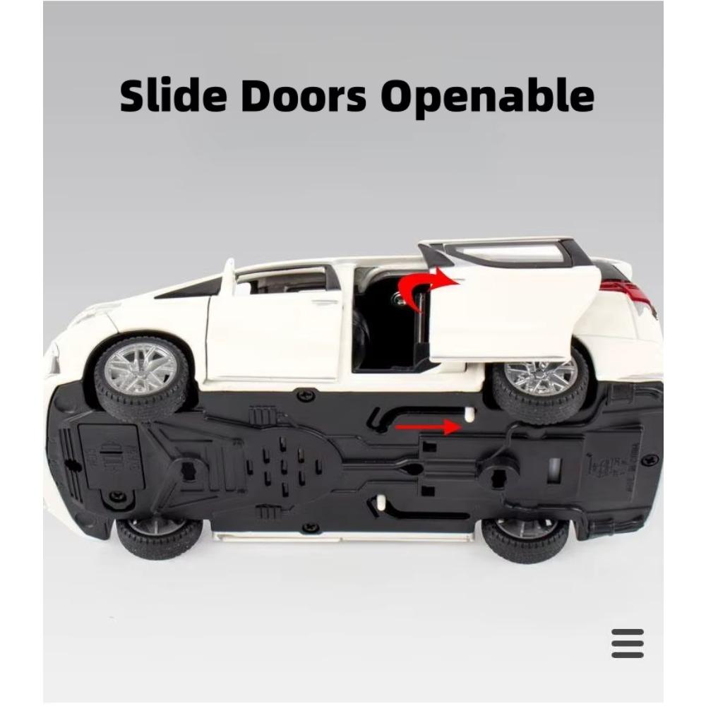 1/32 Lexus LM300h MPV игрушечный автомобиль литой металлический сплав фургон миниатюрный инерционный звук и свет коллекционная модель подарок для мальчиков