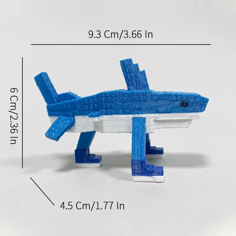 3D-печатные животные «Гниль мозга» Tralalelo Tralala Sharkbricks Подарок для детей Автомобиль Настольный домашний декор