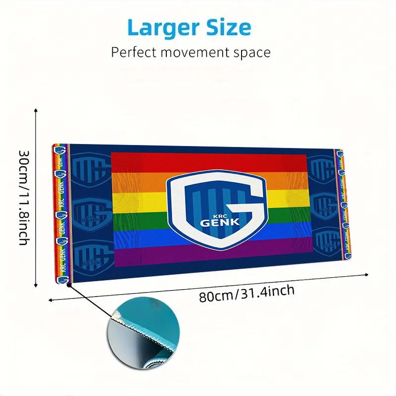 KRC Genk Color Mouse Pad Large Gaming Table Cushion Non-slip Laptop Tablet Big Mousepad XXL Mat Mini PC Playmat With Lock edge