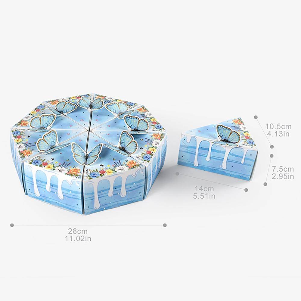 8 ШТ./Набор 3D Бабочки Подарочная Коробка Цветочный Узор Упаковочная Коробка для Подарков Для Конфет Печенья