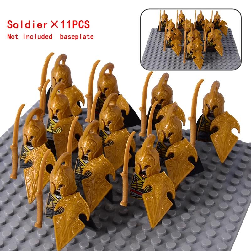 MOC Средневековый Гном Воин Эльфы Рыцари lotr Фигурки Строительные Блоки Аксессуары Броня Щит LOTR DIY Игрушки Для Детей подарок