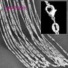 5 PCS/Lot Genuine 925 Silver Necklace Chain For Women Wedding Accessory High Quality Fine Mulitple Models Option