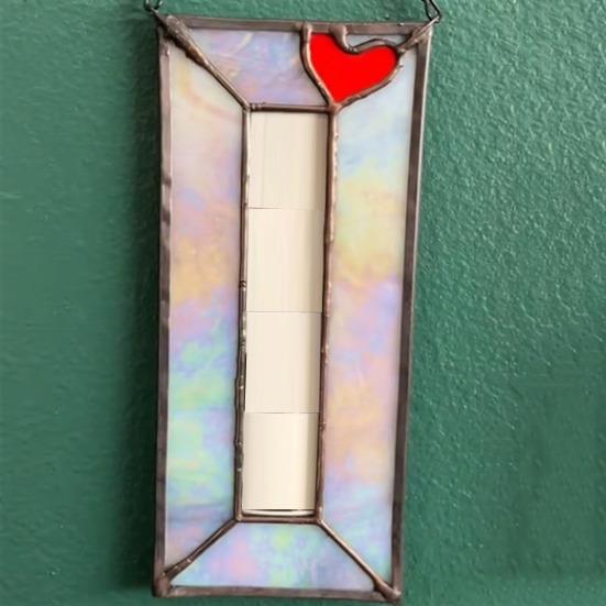 Рамка для фотобудки из витражного стекла ручной работы, винтажная вертикальная рамка для фотополоски на 4 фотографии, изготовленная вручную с использованием медной фольги, подарок на память