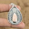 Натуральный камень сколецит индийские украшения кулон из серебра 925 пробы для девочек