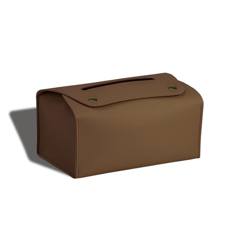 1 Household Pu Leather Tissue Box, Desktop Decoration, Suitable For Dining Room, Living Room, Kitchen, Tissue Storage Box