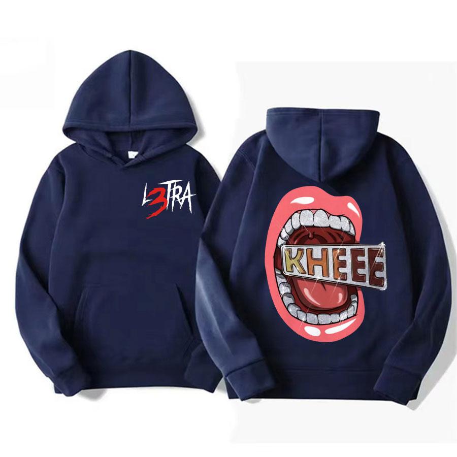 Singer Luar L's Music Album L3TRA Printed Hoodie Men's High-quality Fashionable and Retro Sweatshirt Casual Hoodie