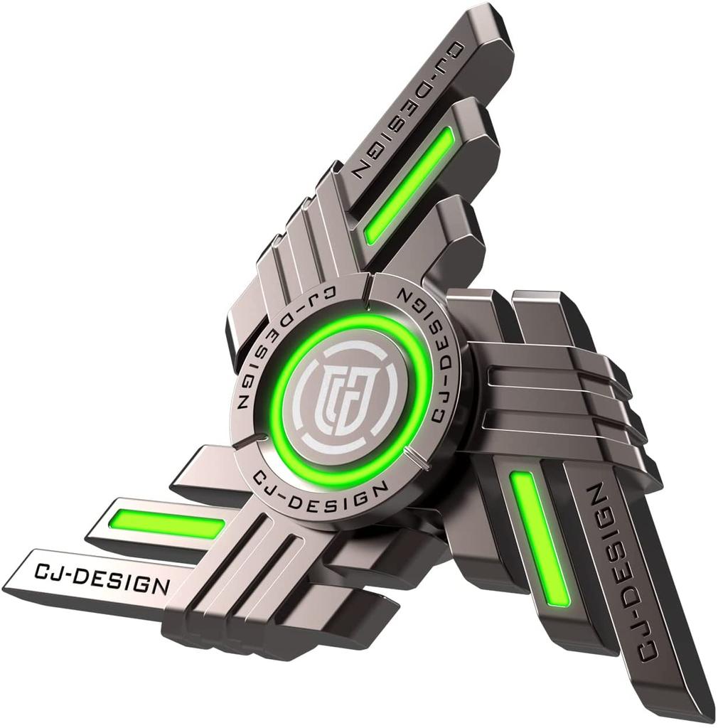 Спиннеры Commander Fidget со светящимся, прочным высокоскоростным бесшумным подшипником, игрушками/подарками для пальцев и рук для взрослых и детей (Фонарик в комплекте)