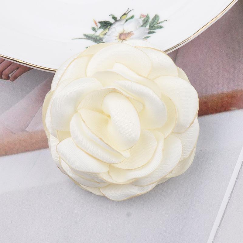 5CM Large Fabric Flower with Burned Edge for Jewelry, Clothing, Headwear, Hair Clips & Decorative Accessories