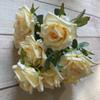 Accessories 9 Heads Wedding Camellia Rose Fake Floral Artificial Flower Holding Bouquets
