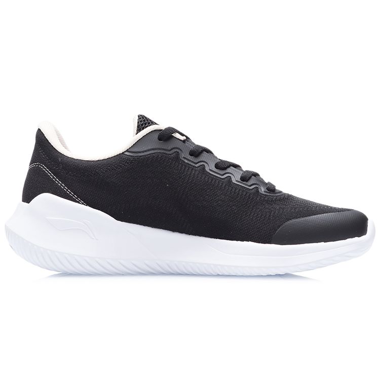Li-Ning Breathable Durable Low-Top Running Shoes Women Sneakers Black White ARHR142-1