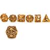 DND Dice Set, Metal Dice, Dungeons and Dragons Dice Gift, Polyhedral Dice Set, Roleplaying Dice, D20 Hollow Polyhedral Dice Set for Dungeons and Drago