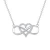 Mother'S Day Gift Lucky 8-Character Collarbone Chain, Mobius Infinite Love Love Necklace