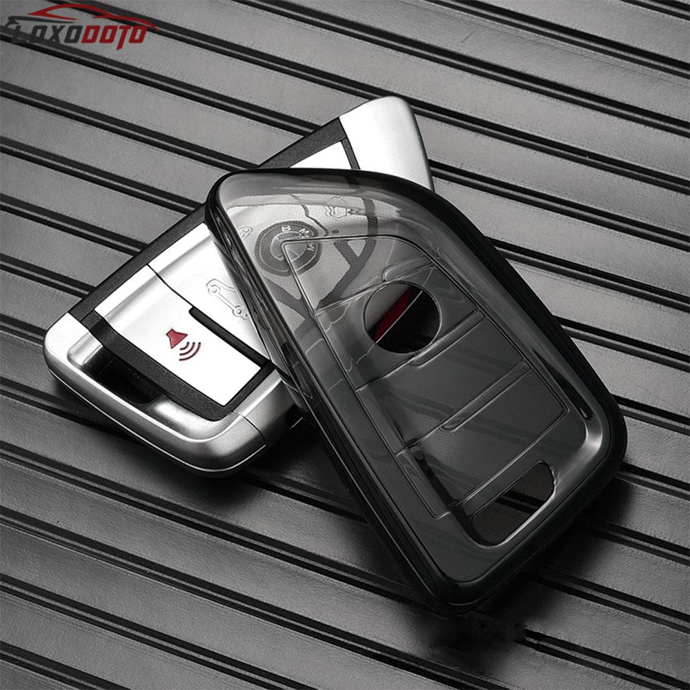 Для BMW Serie 1 2 3 4 5 6 7 X3 X1 X2 X4 X5 F15 G05 X6 F16 Z4 M5 F48 F10 F40 G02 G31 G23 G42 F34 IX3 TPU Чехол-держатель для корпуса автомобильного ключа