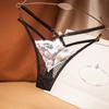 Cross Sexy Knickers Кружевное нижнее белье Женское нижнее белье Контрастные трусики-стринги