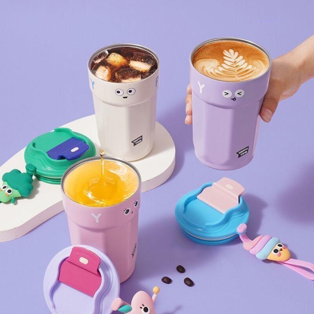 Stainless Steel Thermal Flask 450ml Coffee Mug Drinkware Insulation Cup  Travel