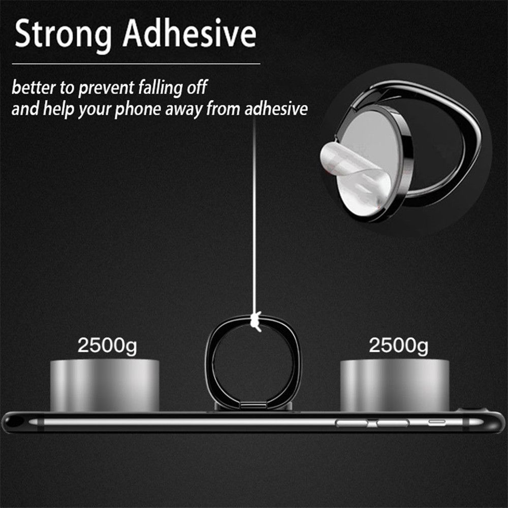 Сверхтонкая подставка для мобильного телефона из алюминиевого сплава, держатель-кольцо для пальца, автомобильный кронштейн, вращение на 360 градусов, настольная