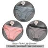 FINETOO 3Pcs/Set Women's Underwear Cotton Panties Sexy Knickers Female Underpants Solid Color Briefs Intimates Women Lingerie M-2XL