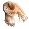 Linen Summer Linen Natural Gradation Color Changing [Dolly Para] Women's Scarf, Stole, Coolness, (Orange)