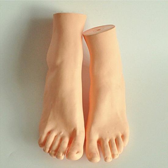 Foot Mannequin Torso Female Realistic Foot Model Life Size Legs (Both Set)