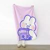Cartoon meme m mongmong  Rabbit meme Throw Soft Warm Flannel Fleece Throw Blanket for Sofa Bed Travel Home