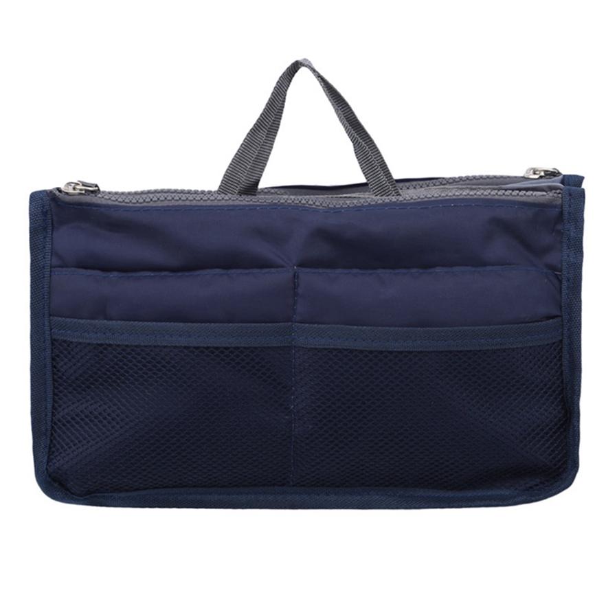 Женская сумочка, нейлоновый двойной органайзер, вставка, косметичка