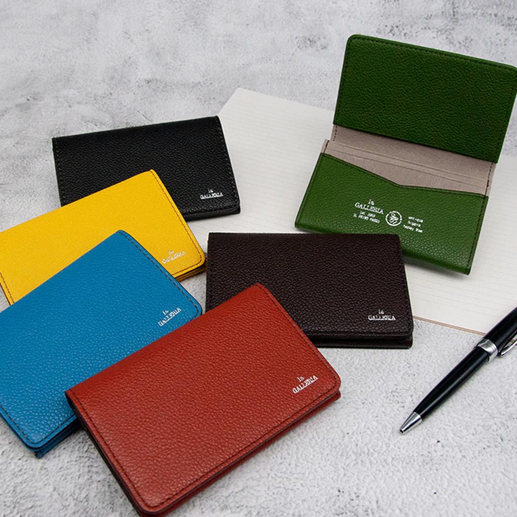 Generico Business Card Holder Aoki Bag 2621 Yellow X [la GALLERIA] ([60] Chocolate)