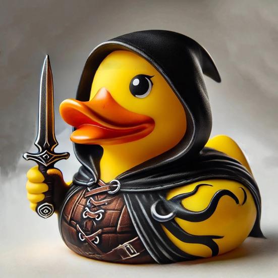 Фигурка утки-волшебника из смолы, ретро-рыцарь, настольное украшение, коллекционная ролевая утка в стиле вестерн-фэнтези для книжного шкафа, прикроватного столика