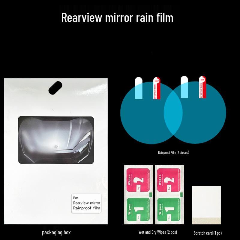 Car Rearview Waterproof and Rainproof Film Set