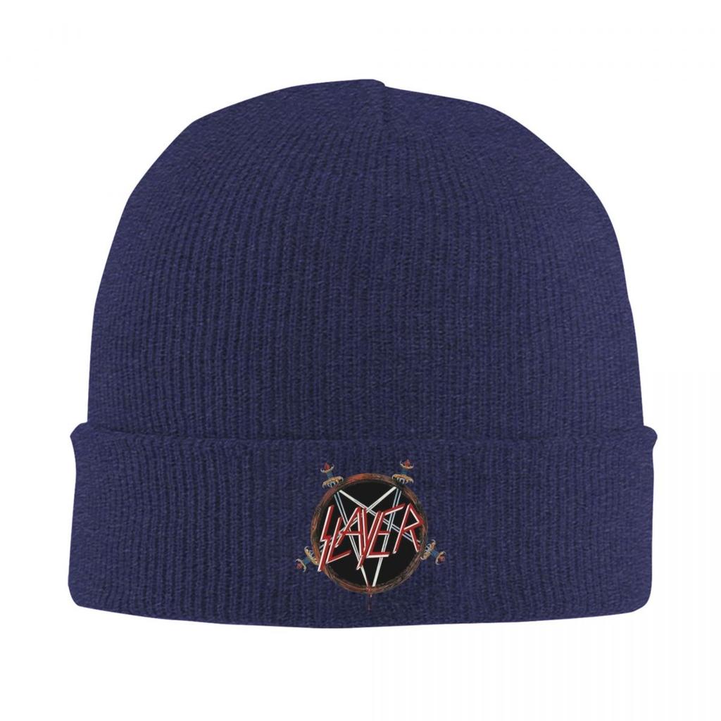 Slayers Logo Warm Knitted Cap Hip Hop Bonnet Hat Autumn Winter Outdoor Beanies Hats for Unisex Adult