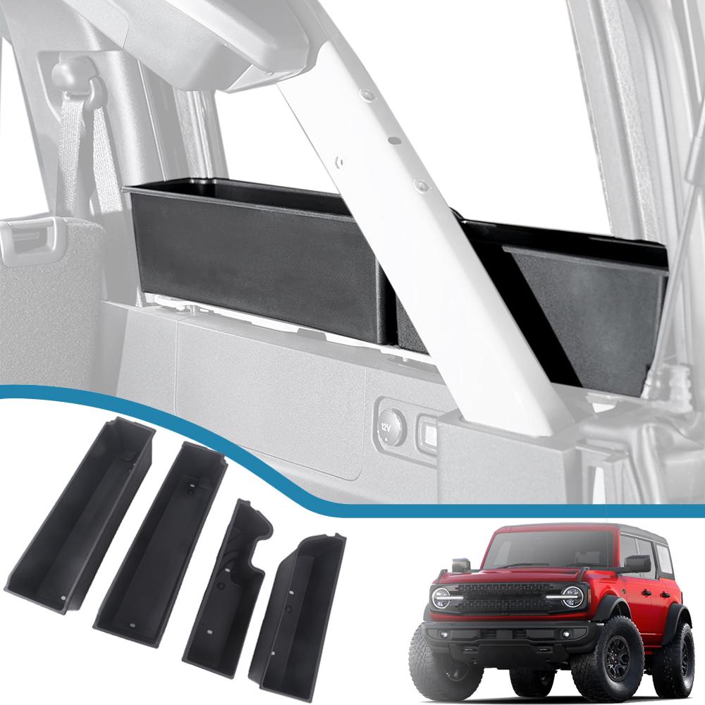 Задний багажник автомобиля, боковой ящик для хранения, органайзер, контейнер для Ford Bronco, 4 двери, 2022 2023, укладка, уборка салона