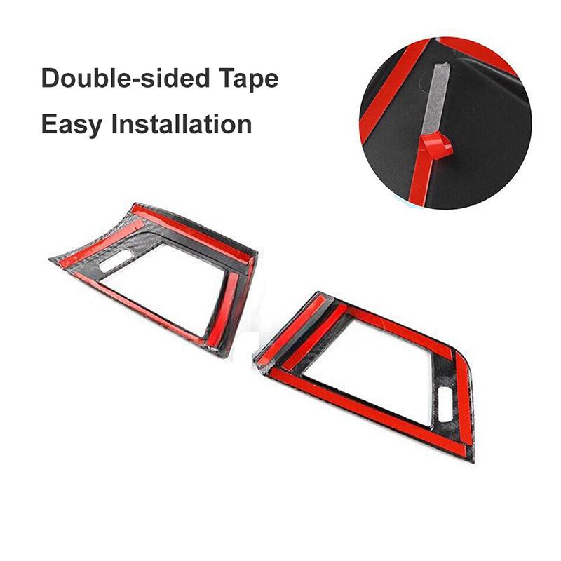 2 шт. автомобильная боковая накладка из углеродного волокна для кондиционера, подходит для BMW 3/4 серии F30 F31 F32 F36-2013-2019