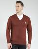 Men's Wool Full Sleeves Sweater | V-Neck | Regular Fit| Solid Pattern |Warm & Stylish Pullover Cardigan for Men