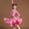 Girls Latin Dance Costume Professional Performance Outfit Kids Competition Practice Exam Stage Wear