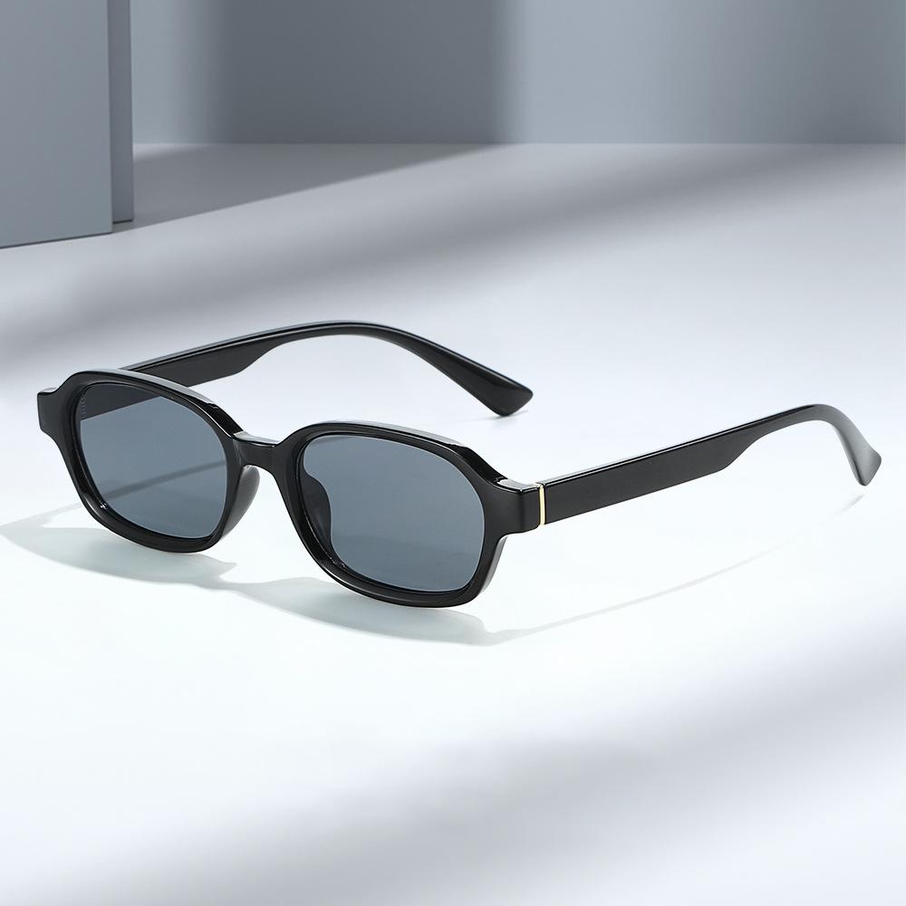 Retro-style, artistic, UV-protective sunglasses, trendy square-frame sunglasses for men and women