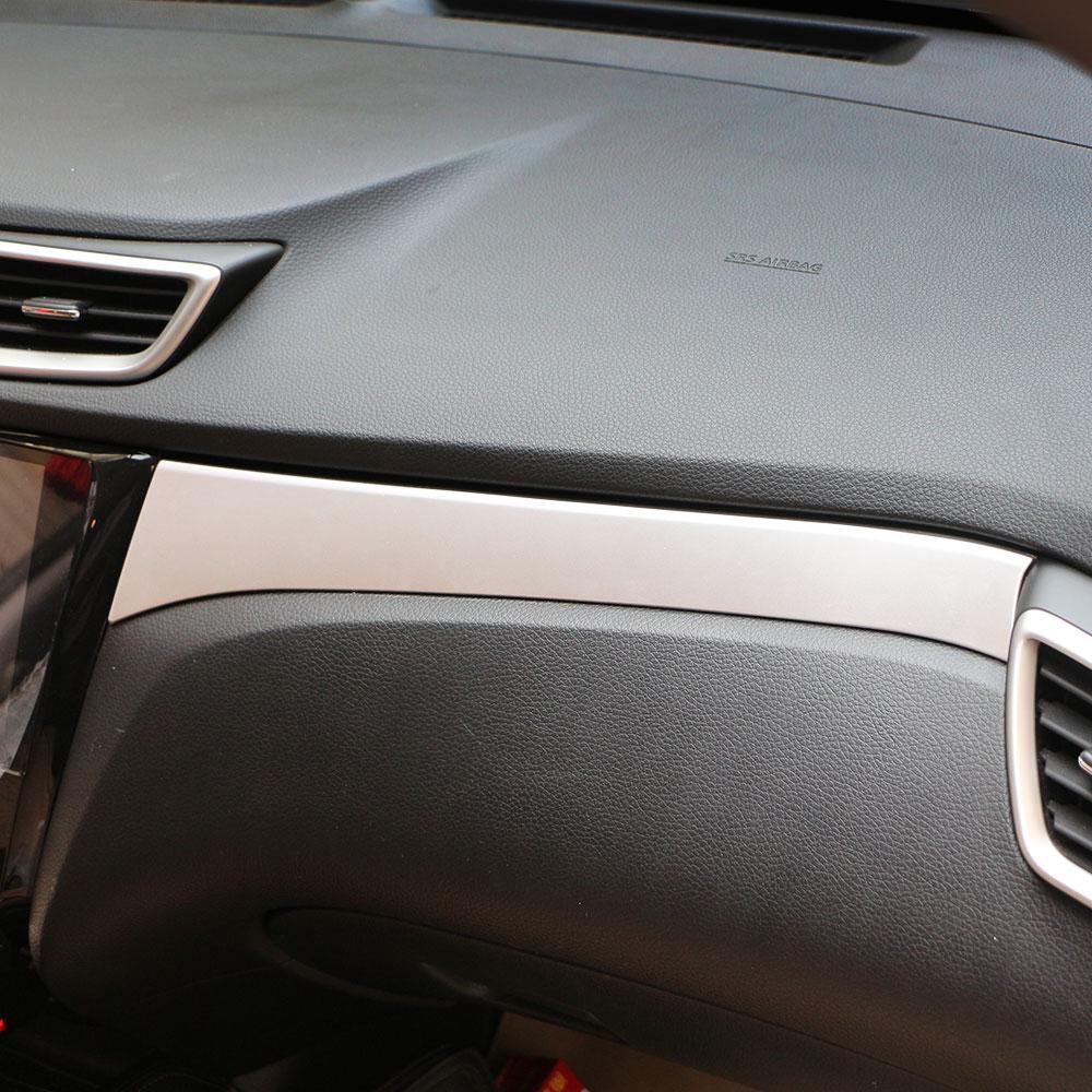 Для Nissan X-trail Xtrail T32 LHD 2014-2020 Автомобиль ABS Хром Отделка Декоративная Накладка Ящика для Хранения Бардачок Декоративная Наклейка Аксессуары