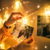 LIHAO Photo Clip Photo Decoration Light 5M 50 Bulbs Birthday Light Wall Hanging Photo Art Collage Memo Clip LED String Light Decoration Decoration