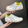 Корейская версия из натуральной кожи уродливые милые Agam немецкие тренировочные кроссовки женские 2025 весна новинка супер огонь нишевые ретро мягкая подошва повседневная спортивная обувь