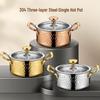 Ouluoti 304 Stainless Steel Single-Person Hot Pot