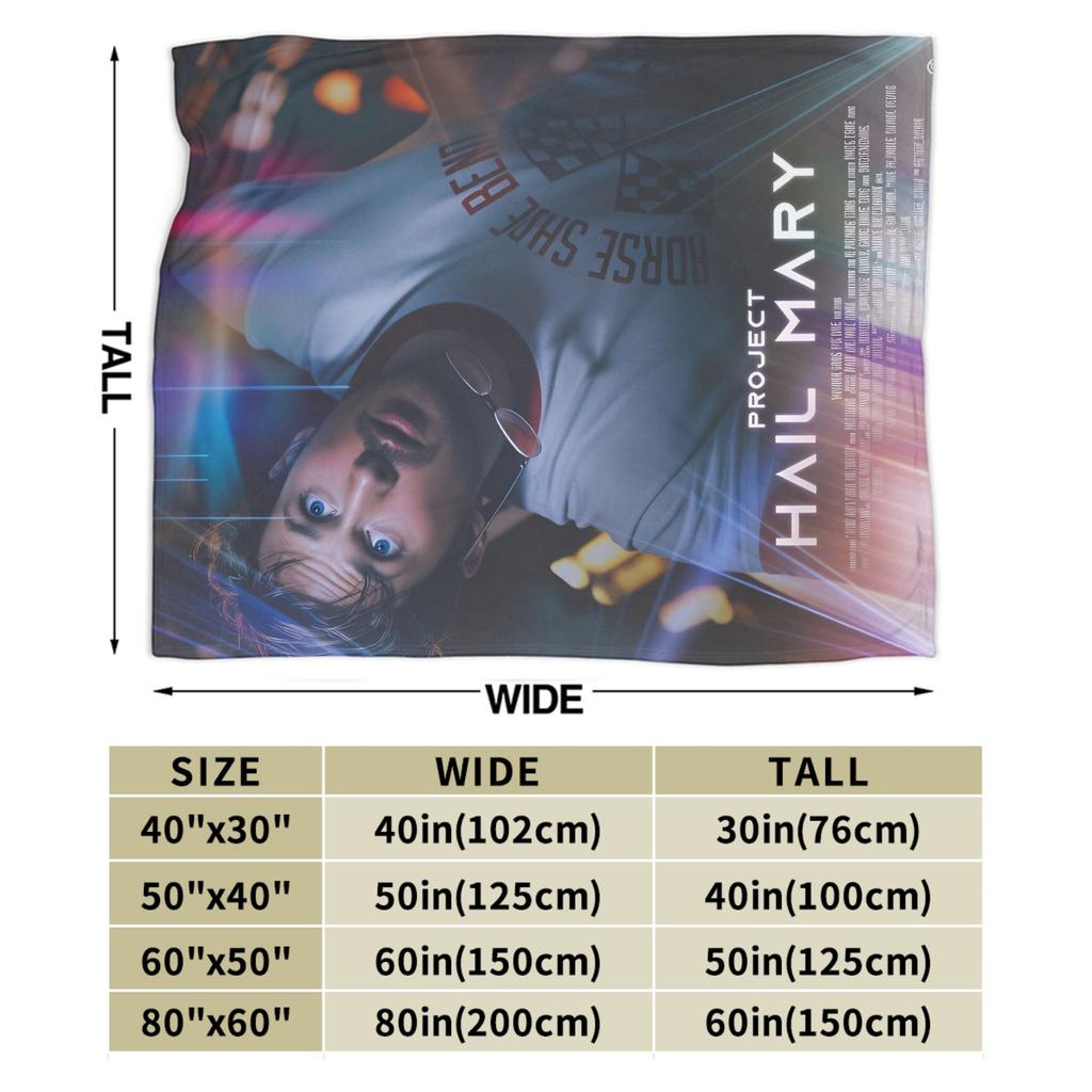 Ryland Grace Project Hail Mary Fan Concept Art Blankets Cozy Throw Blanket Spring Adults Girls Outdoor Picnic Bedspread
