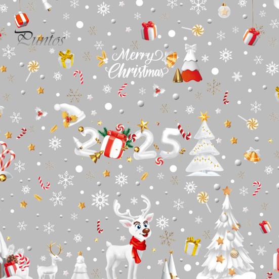 9 шт. Рождественские статические наклейки зимние окна снежинки наклейка Санта-Клаус снеговики неклейкие наклейки для дома школы офиса