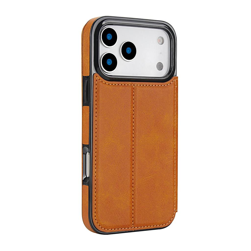 Чехол-книжка iPhone 17 Pro Max Jazz Flip с карманом для карт - Модный с полной защитой