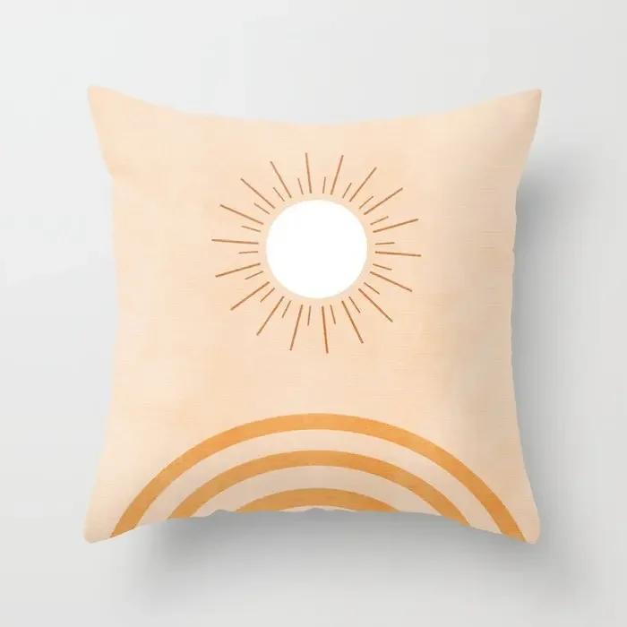 Наволочка для украшения дома, чехол для дивана, скандинавская гостиная, абстрактное розовое сердце